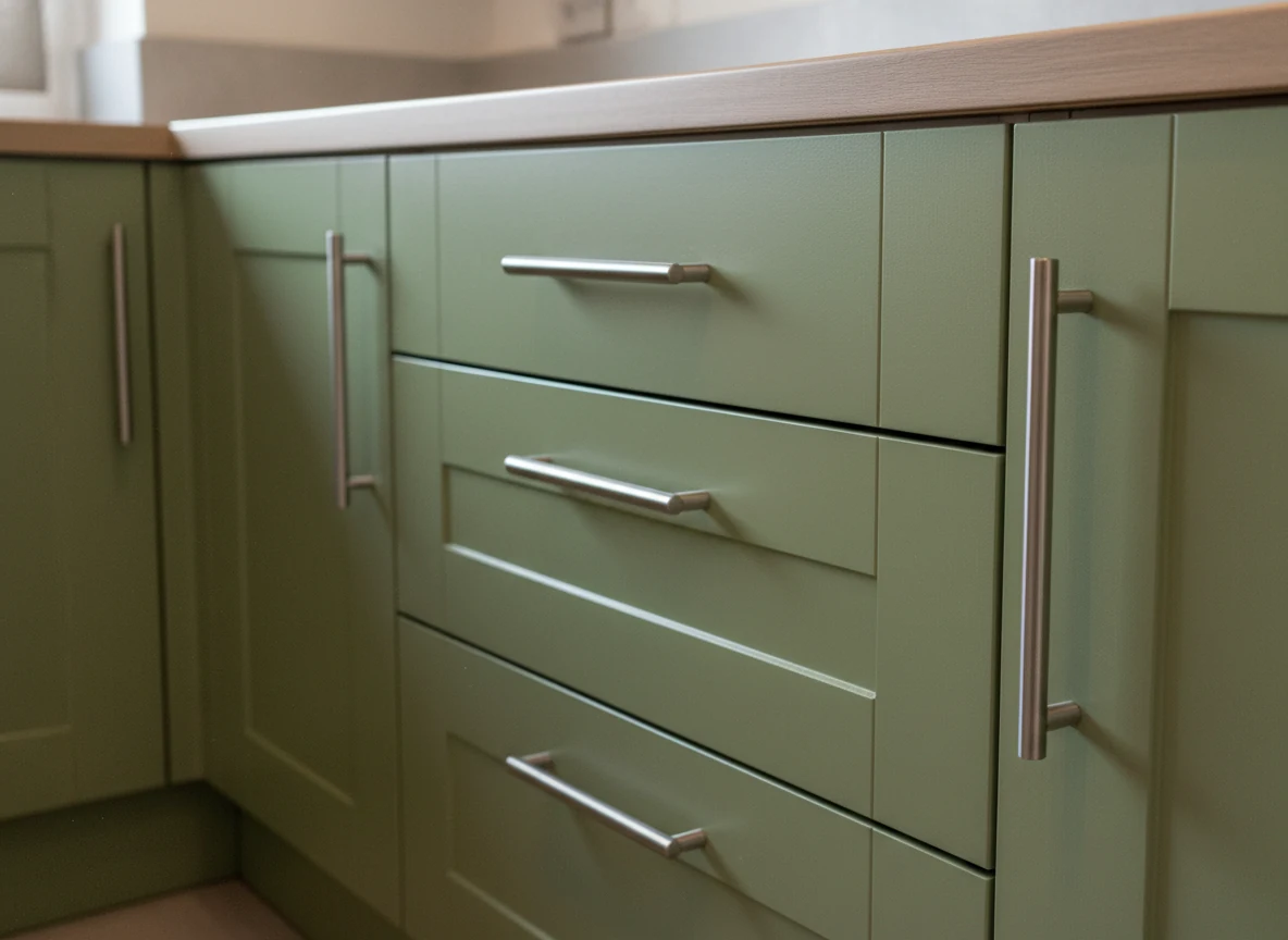 kitchen-cabinet-painting-2-slough-slough-decorators Sprayed kitchen cabinet doors in a Wexham executive kitchen by Slough Decorators